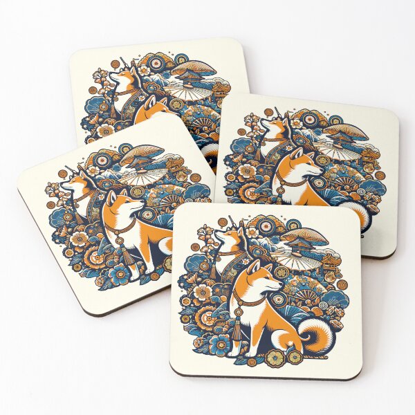 Item preview, Shiba Inu Japanese Art Shiba Inu Dog designed and sold by ElegantCat.