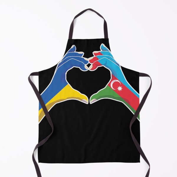 Item preview, Azerbaijan Azerbaijani Ukraine Ukrainian Love Heart Peace designed and sold by FlagX.