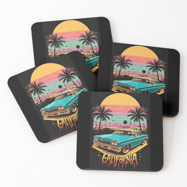 Item preview, California sunset with a classic car designed and sold by GL!TCH LAB.