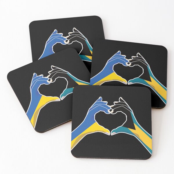 Item preview, Bahamas Bahamian Ukraine Ukrainian Love Heart Peace designed and sold by FlagX.