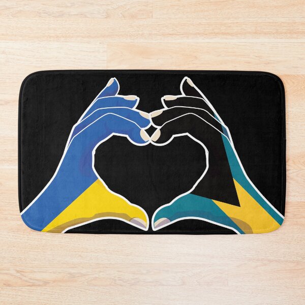 Item preview, Bahamas Bahamian Ukraine Ukrainian Love Heart Peace designed and sold by FlagX.