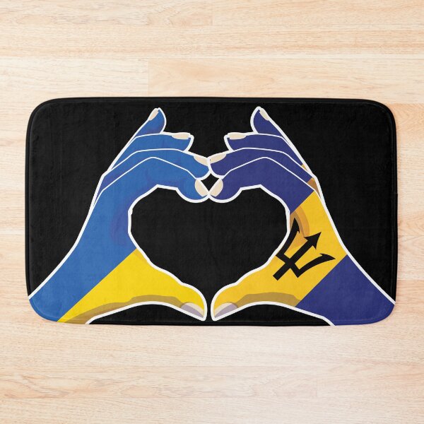 Item preview, Barbados Barbadian Ukraine Ukrainian Love Heart Peace designed and sold by FlagX.