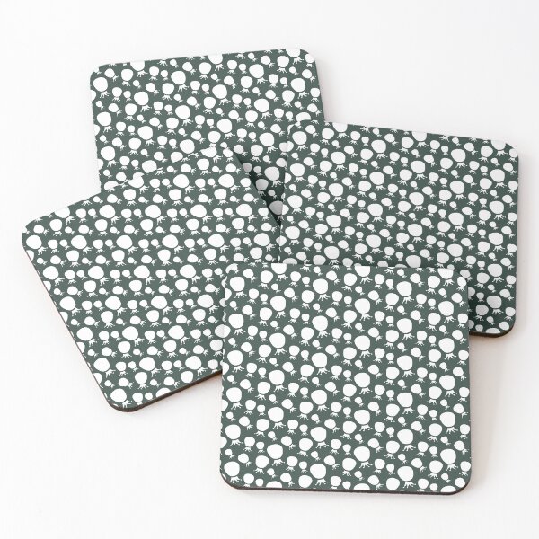 Item preview, Dark Green Crown Balloons Pattern designed and sold by Aeterna Prints.