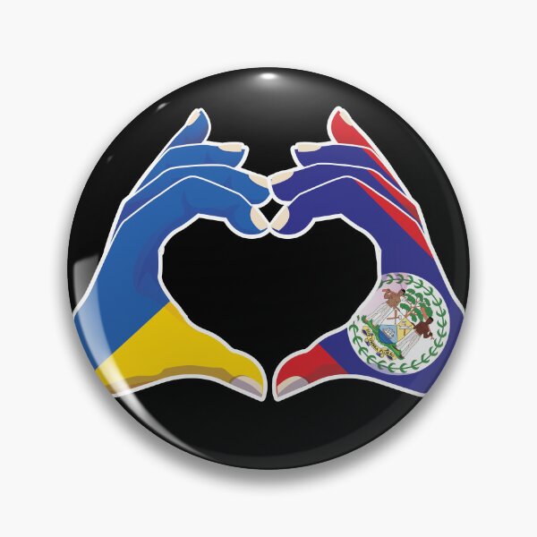 Item preview, Belize Belizean Ukraine Ukrainian Love Heart Peace designed and sold by FlagX.