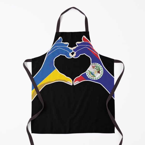 Item preview, Belize Belizean Ukraine Ukrainian Love Heart Peace designed and sold by FlagX.