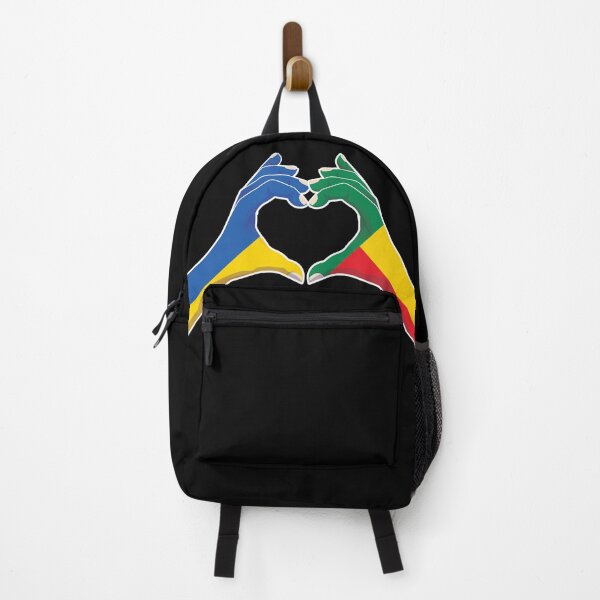 Item preview, Benin Beninese Ukraine Ukrainian Love Heart Peace designed and sold by FlagX.