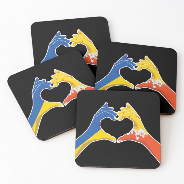 Item preview, Bhutan Bhutanese Ukraine Ukrainian Love Heart Peace designed and sold by FlagX.