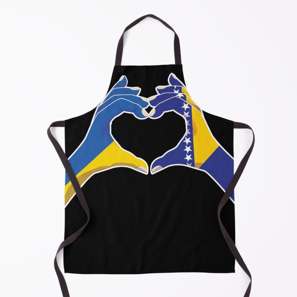 Item preview, Bosnia Bosnian Ukraine Ukrainian Love Heart Peace designed and sold by FlagX.