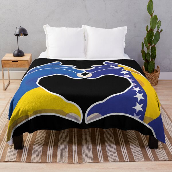 Item preview, Bosnia Bosnian Ukraine Ukrainian Love Heart Peace designed and sold by FlagX.