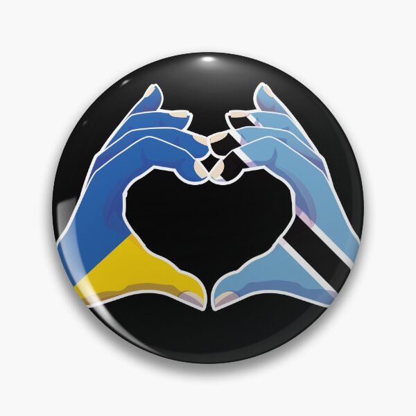 Item preview, Botswana Batswana Ukraine Ukrainian Love Heart Peace designed and sold by FlagX.
