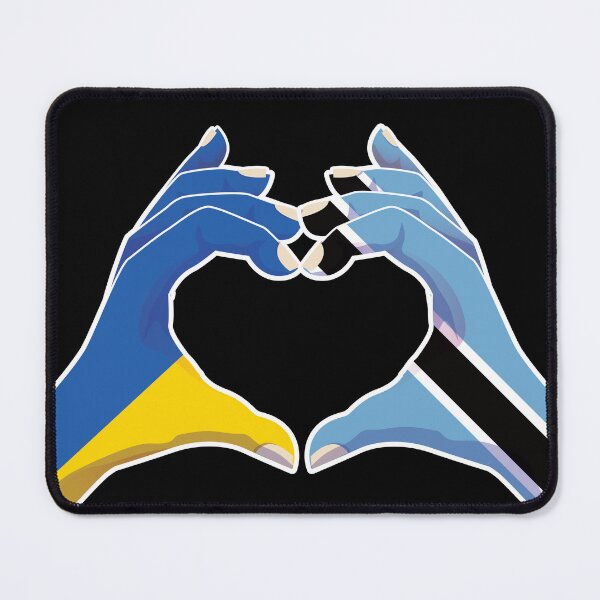 Item preview, Botswana Batswana Ukraine Ukrainian Love Heart Peace designed and sold by FlagX.