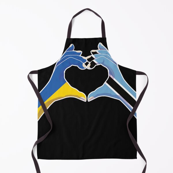 Item preview, Botswana Batswana Ukraine Ukrainian Love Heart Peace designed and sold by FlagX.