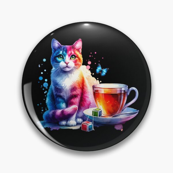 Item preview, Earl Grey Tea Lover Gift For Tea Time Cute Cat Colorful designed and sold by HosvPrint .s.
