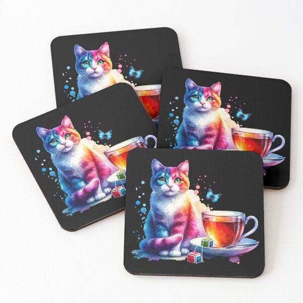 Item preview, Earl Grey Tea Lover Gift For Tea Time Cute Cat Colorful designed and sold by HosvPrint .s.