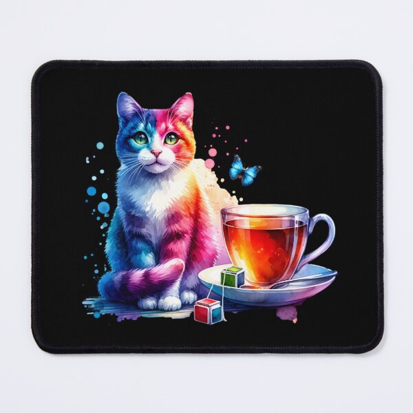 Item preview, Earl Grey Tea Lover Gift For Tea Time Cute Cat Colorful designed and sold by HosvPrint .s.