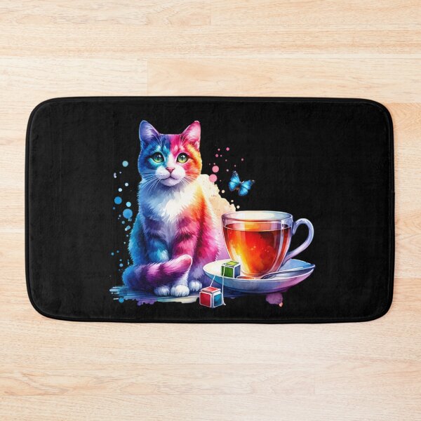Item preview, Earl Grey Tea Lover Gift For Tea Time Cute Cat Colorful designed and sold by HosvPrint .s.