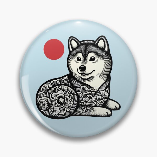 Item preview, Shiba Inu Japanese Dog Art Shiba Inu  designed and sold by ElegantCat.