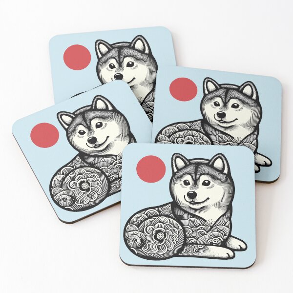 Item preview, Shiba Inu Japanese Dog Art Shiba Inu  designed and sold by ElegantCat.