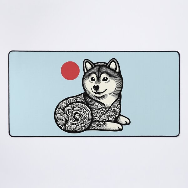 Item preview, Shiba Inu Japanese Dog Art Shiba Inu designed and sold by ElegantCat.