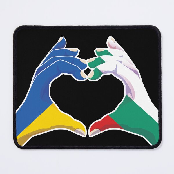 Item preview, Bulgaria Bulgarian Ukraine Ukrainian Love Heart Peace designed and sold by FlagX.