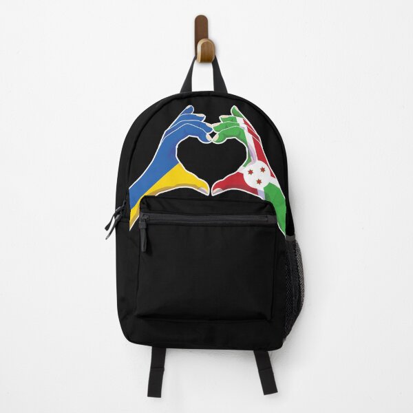 Item preview, Burundi Burundian Ukraine Ukrainian Love Heart Peace designed and sold by FlagX.