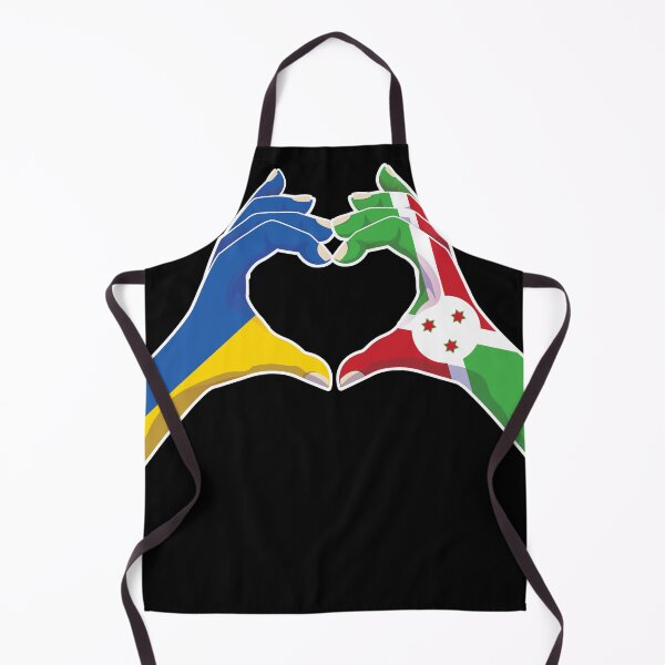 Item preview, Burundi Burundian Ukraine Ukrainian Love Heart Peace designed and sold by FlagX.