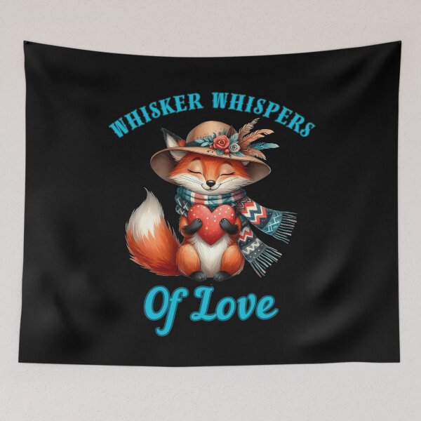 Item preview, Whisker Whispers of Love. vintage fox designed and sold by FoxVibes.