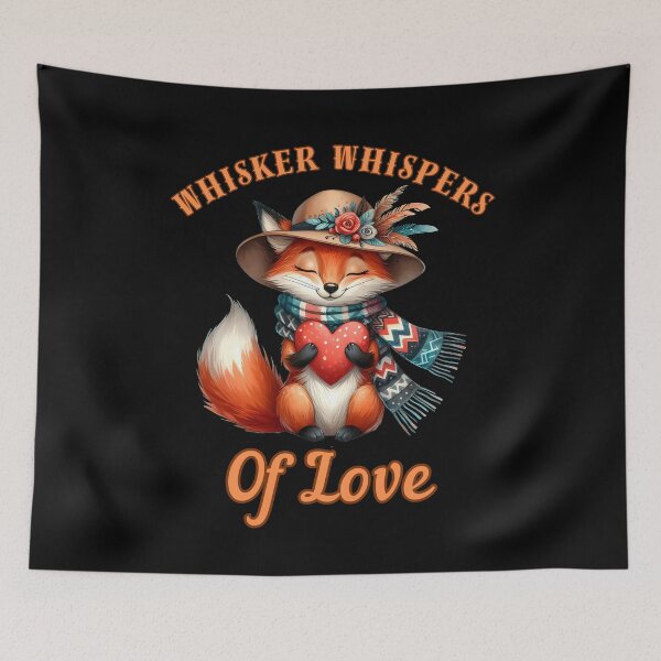 Item preview, Whisker Whispers of Love. fox watercolor designed and sold by FoxVibes.