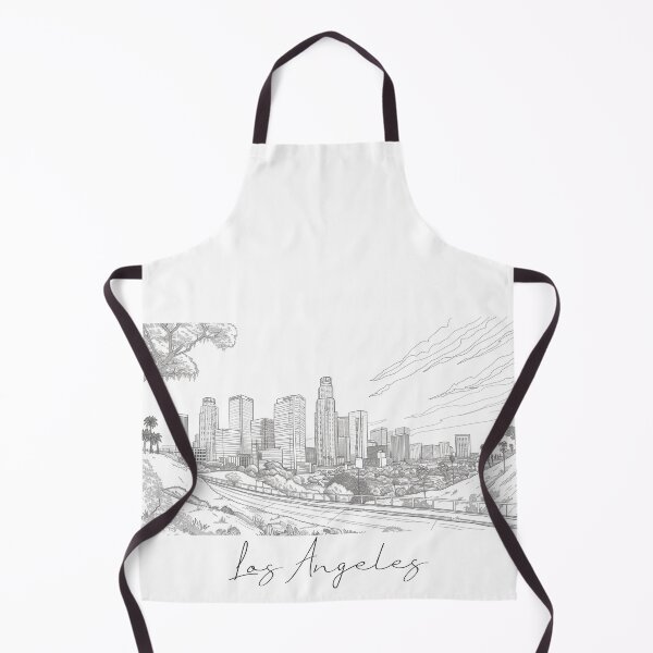 Item preview, Los Angeles Cityscape View Line art designed and sold by PrintsByVickson.