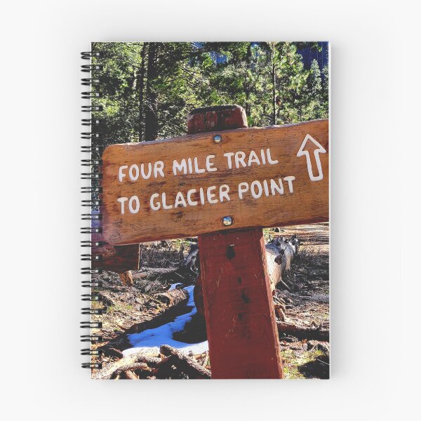 Item preview, Four Mile Trail To Glacier Point Wooden YNP Sign Nature Photography designed and sold by HippieFarms11.