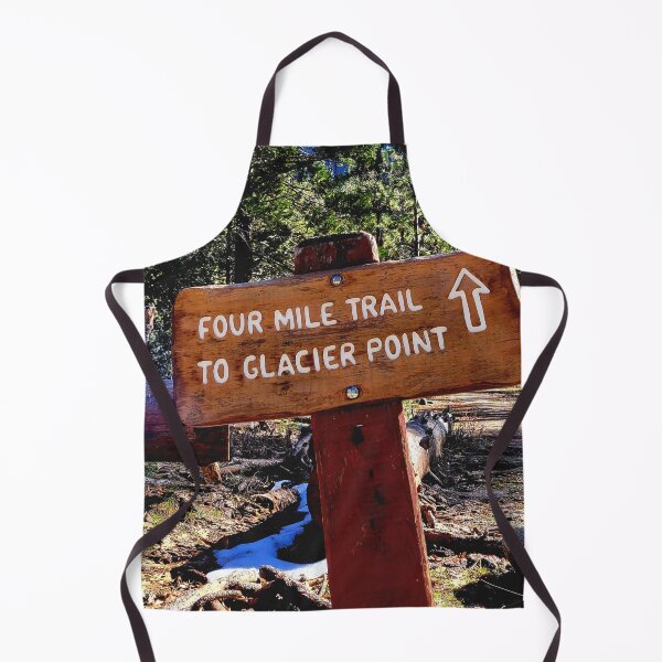 Item preview, Four Mile Trail To Glacier Point Wooden YNP Sign Nature Photography designed and sold by HippieFarms11.