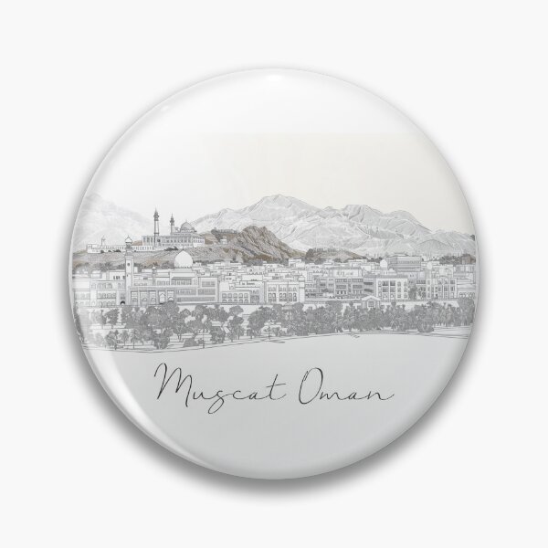 Item preview, Muscat Oman Cityscape View Line art designed and sold by PrintsByVickson.