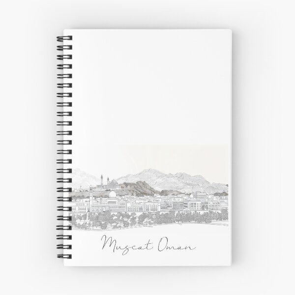 Item preview, Muscat Oman Cityscape View Line art designed and sold by PrintsByVickson.