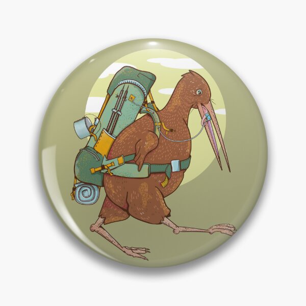 Item preview, Kiwi hiking or backpacking designed and sold by piedaydesigns.