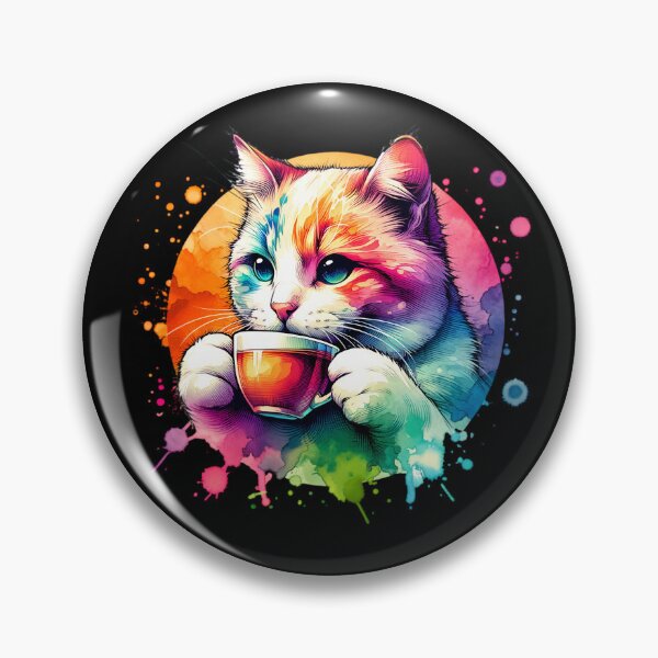 Item preview, Earl Grey Tea Lover Gift For Tea Time Cute Cat Colorful designed and sold by HosvPrint .s.