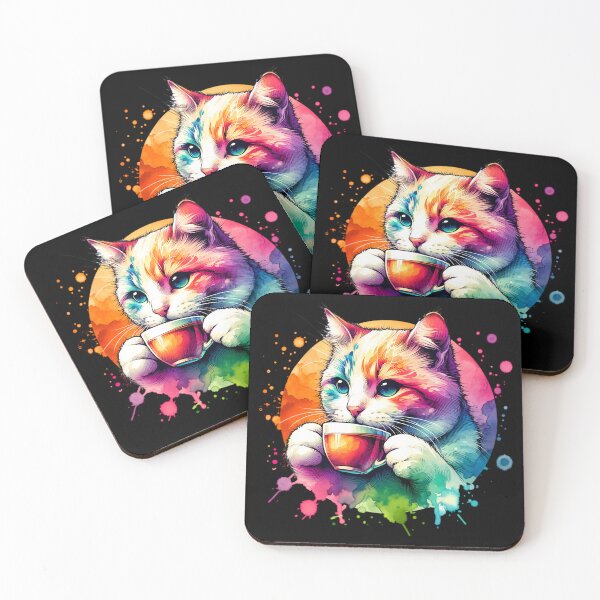Item preview, Earl Grey Tea Lover Gift For Tea Time Cute Cat Colorful designed and sold by HosvPrint .s.