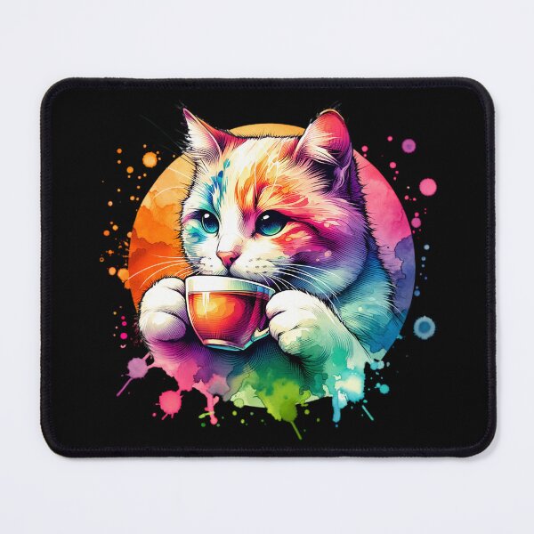 Item preview, Earl Grey Tea Lover Gift For Tea Time Cute Cat Colorful designed and sold by HosvPrint .s.