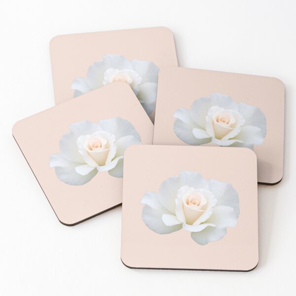 Item preview, A Beautiful Delicate White Rose on Pink designed and sold by STHogan2.