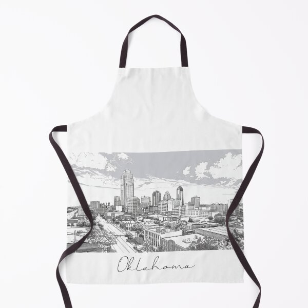 Item preview, Oklahoma Cityscape View Line art View designed and sold by PrintsByVickson.