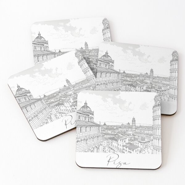 Item preview, Pisa Cityscape View Line art View designed and sold by PrintsByVickson.