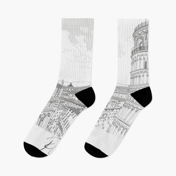 Item preview, Pisa Cityscape View Line art View designed and sold by PrintsByVickson.
