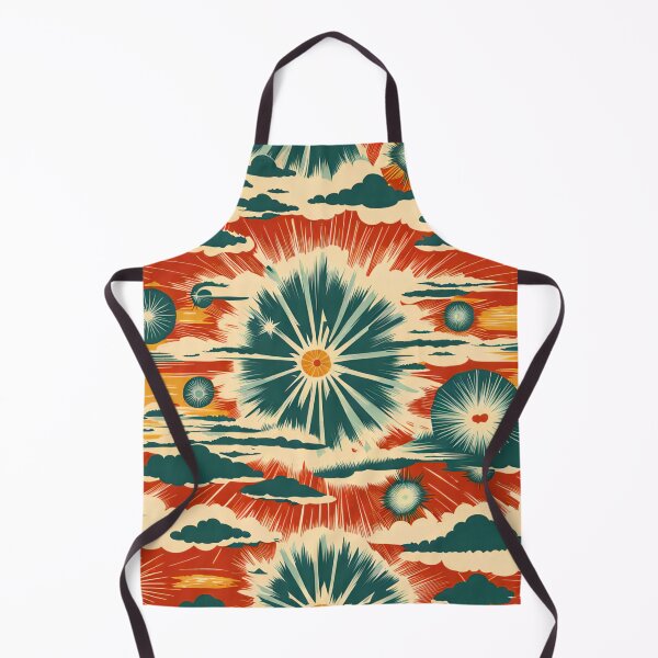 Item preview, More atomic starbursts on red designed and sold by Joanne Walsh.