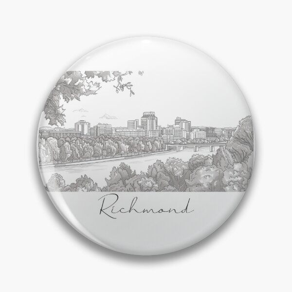 Item preview, Richmond Cityscape View Line art View designed and sold by PrintsByVickson.