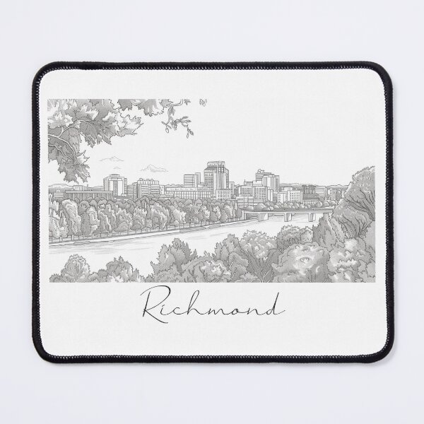 Item preview, Richmond Cityscape View Line art View designed and sold by PrintsByVickson.