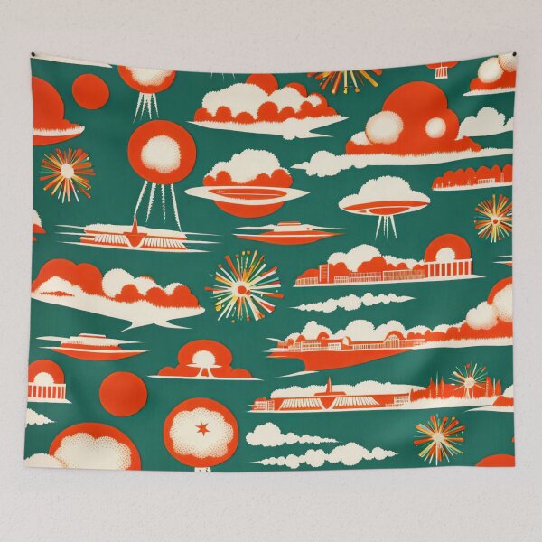 Item preview, Atomic bomb on green designed and sold by Joanne Walsh.