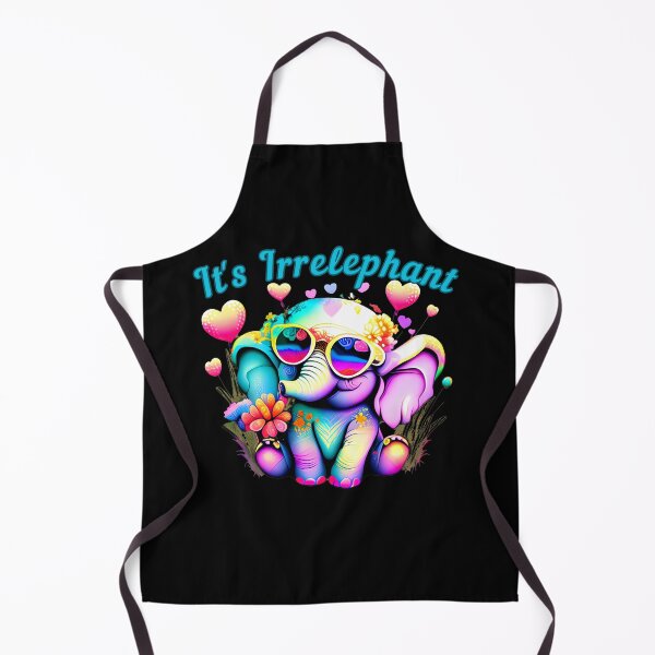 Item preview, It's Irrelephant. colorful elephant designed and sold by ElephantVibes.