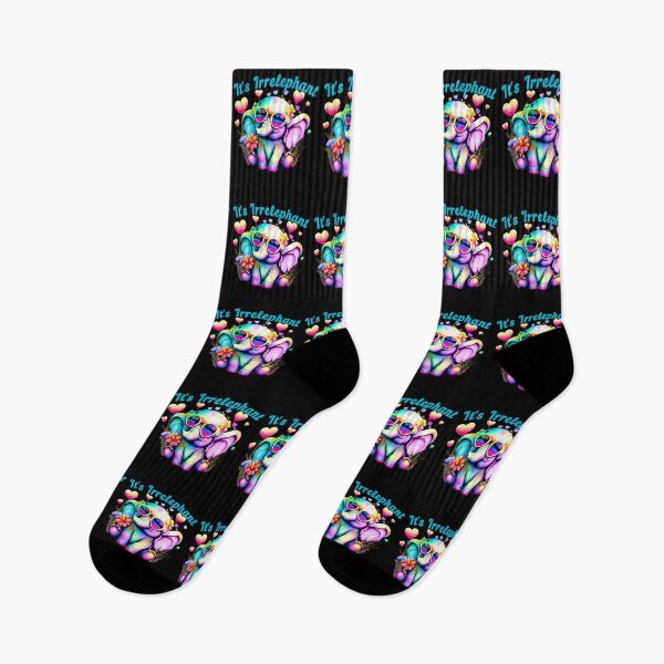 Item preview, It's Irrelephant. colorful elephant designed and sold by ElephantVibes.