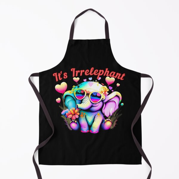 Item preview, It's Irrelephant. elephant head designed and sold by ElephantVibes.