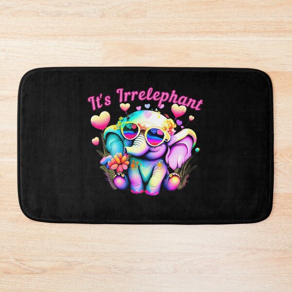 Item preview, It's Irrelephant. elephant face designed and sold by ElephantVibes.