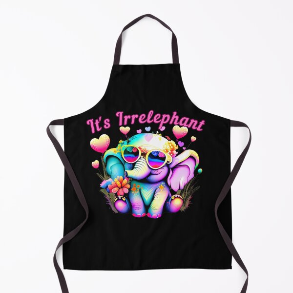 Item preview, It's Irrelephant. elephant face designed and sold by ElephantVibes.